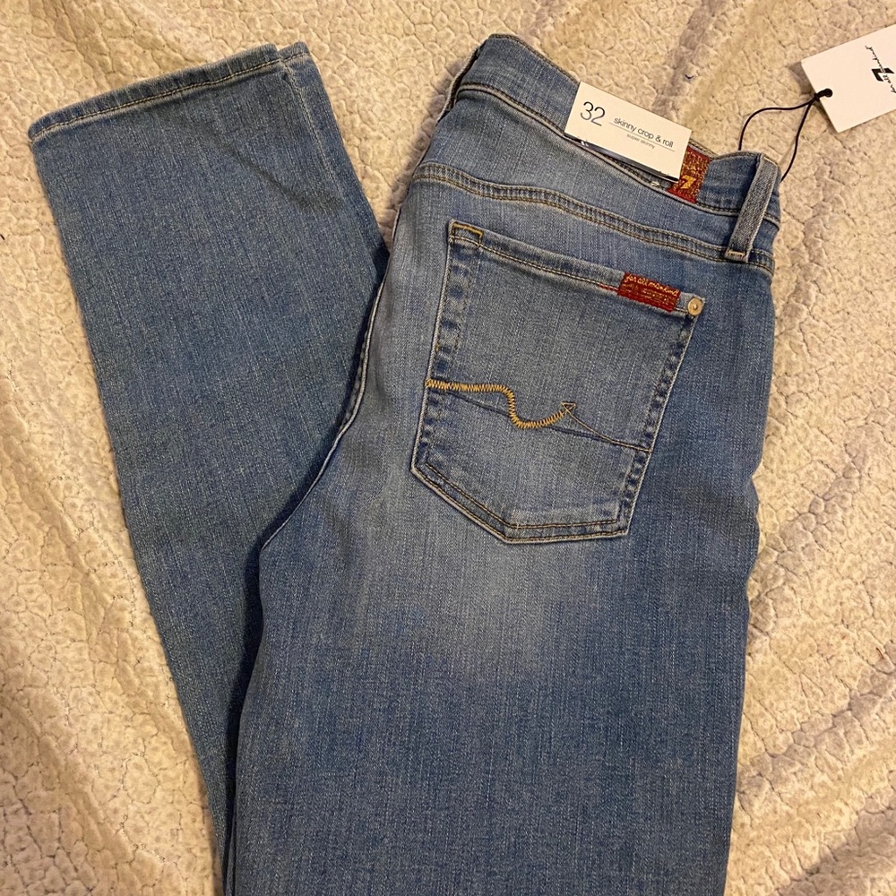 7 for all Mankind skinny crop jeans